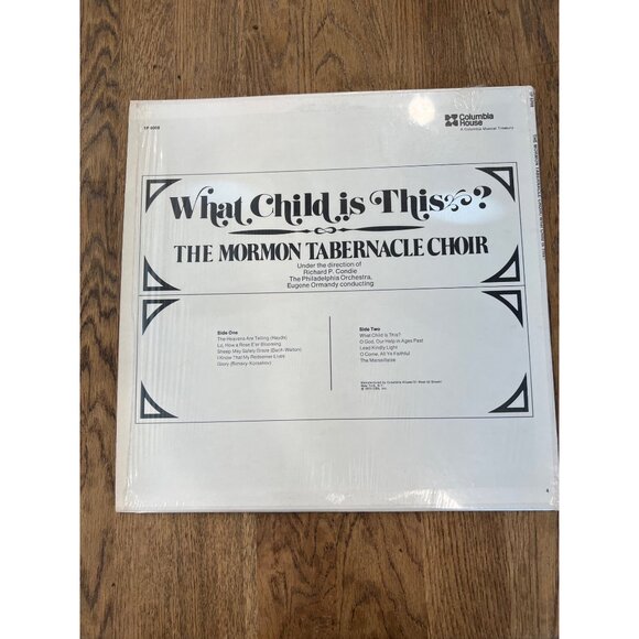 What Child Is This? The Mormon Tabernacle Choir Vinyl 1P 60081 Record Album - Picture 5 of 5